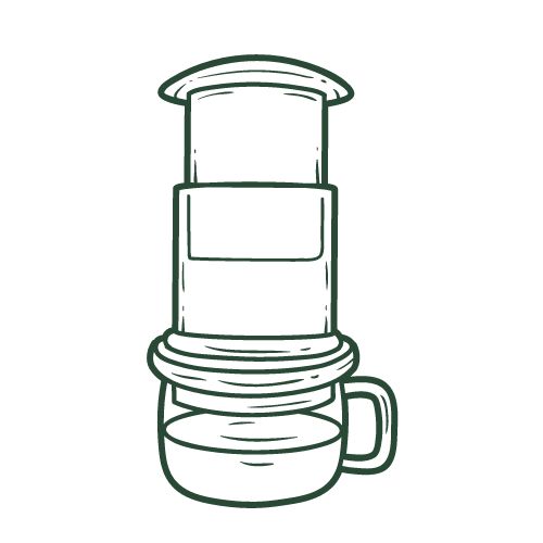 An image of aeropress-an under pressure coffee brewing tools. 