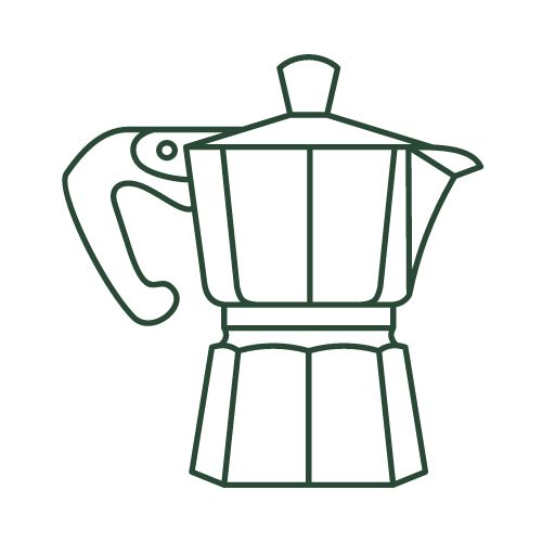 An image of Moka Pot - an under pressure coffee brewing tools. 