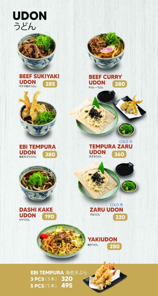 an image of Zenzen Japanese food hall menu