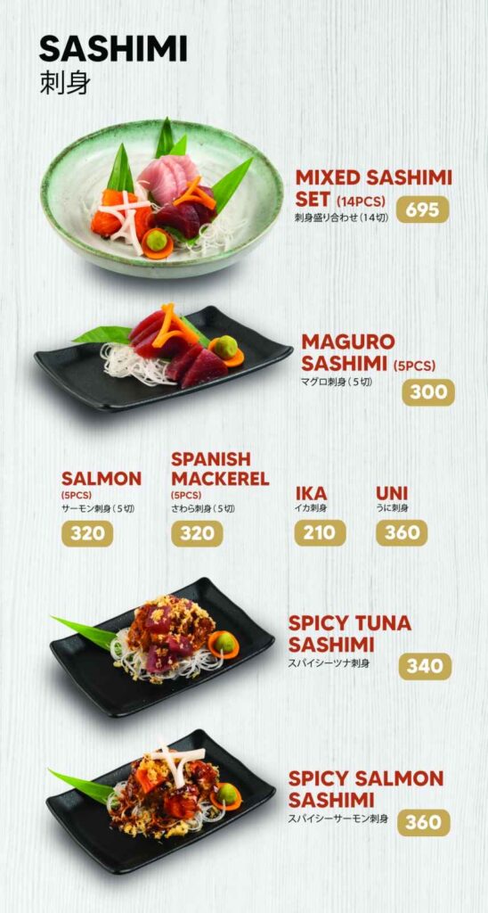 an image of Zenzen Japanese food hall menu