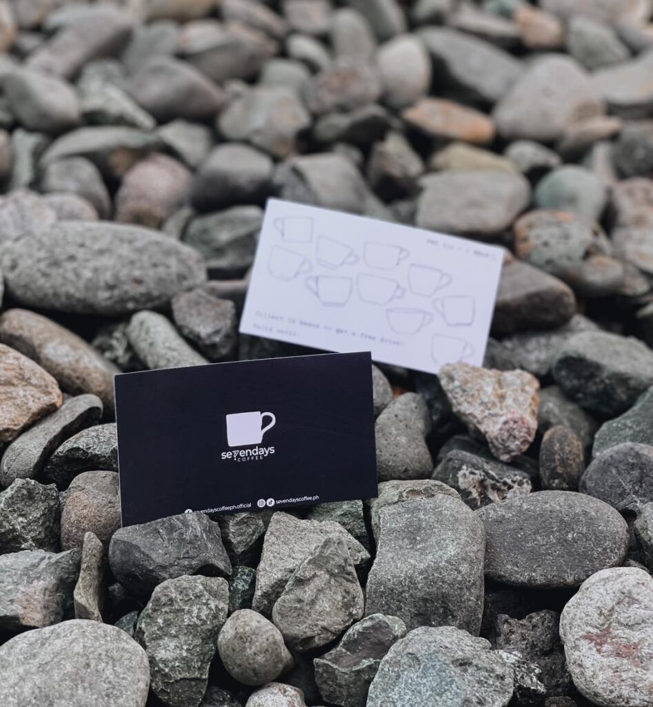 an image of seven days coffee loyalty card