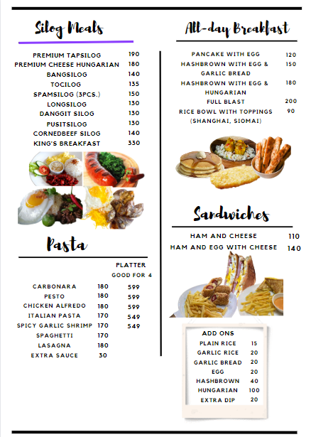 an image of coffee paste menu